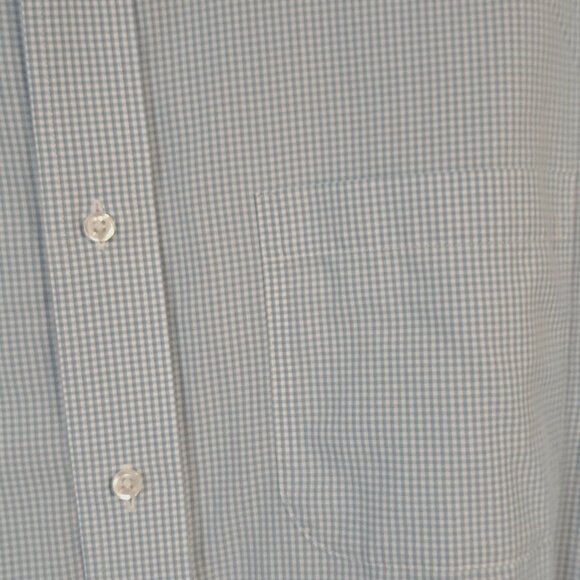 Brooks Brothers Men's Blue & White Check Button Down Shirt - Picture 5 of 9